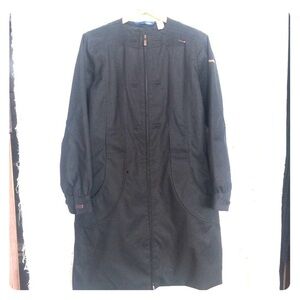 Reebok dark blue sporty zipped trench coat M